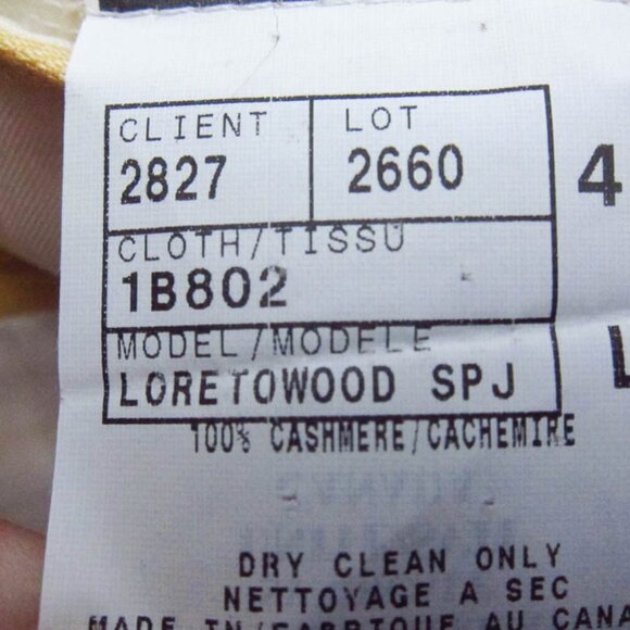 Gentlemen's Corner Pinehurst 100% Cashmere Yellow Resort Sport Coat Blazer 46L - Picture 5 of 8